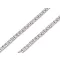 Rozsdamentes acél lapos lánc 5 mm hossz 1 m - platina (1 db-os csomagolás)
