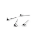 Bedgós nemesacél főlbevaló golyóval Ø3 mm - platina (100 db-os csomagolás) Bedgós nemesacél főlbevaló golyóval Ø3 mm - platina (100 db-os csomagolás)