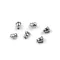 Fülbevaló fék rozsdamentes acélból 5x6 mm - platina (6 db-os csomagolás)