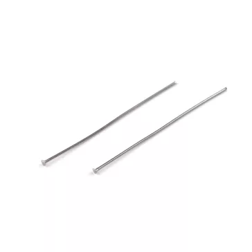   Szerelőpálca  40 mm nemes acél - platina (400 db-os csomagolás)