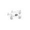 Nemesacél bedugós fülbevaló alap Ø4; 6; 8 mm - 3 (8 mm) platina (8 db-os csomagolás)