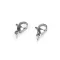 Karabiner kapocs karikával rozsdamentes acélból 7x11; 7x12 mm - 1 (7x10 mm) platina (2 db-os csomagolás)