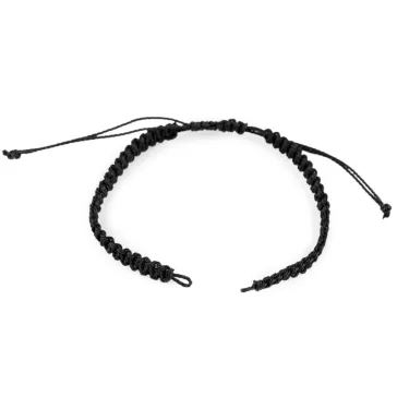   Shambala karkötő készítéshez félkész termék - 4 fekete (40 db-os csomagolás)
