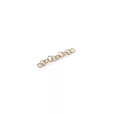   Összekötő karika láncba zárt, Ø3; 4; 5 mm, rozsdamentes acélból - 1 (Ø3 mm) arany (20 zacskó)