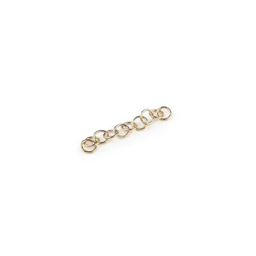   Összekötő karika láncba zárt, Ø3; 4; 5 mm, rozsdamentes acélból - 2 (Ø4 mm) arany (40 zacskó)