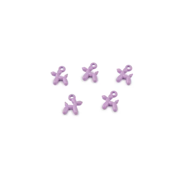 Fém medál mini kutyus 8x10 mm - 4 lila (25 db-os csomagolás) Fém medál mini kutyus 8x10 mm - 4 lila (25 db-os csomagolás)