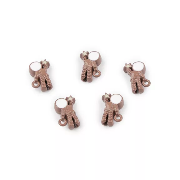 Fém medál / gyöngy űrhajós 9x13 mm - 3 barna (20 db-os csomagolás) Fém medál / gyöngy űrhajós 9x13 mm - 3 barna (20 db-os csomagolás)