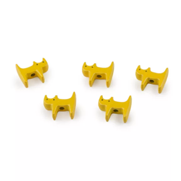 Fém medál macska 10x22 mm - 2 sárga (20 db-os csomagolás) Fém medál macska 10x22 mm - 2 sárga (20 db-os csomagolás)