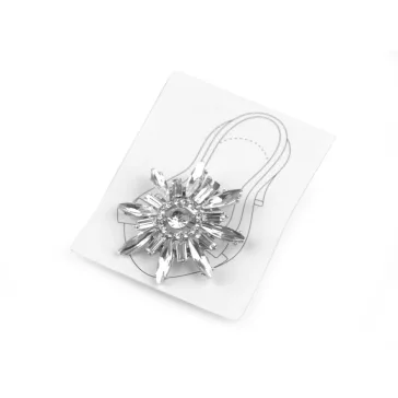   Cipőklipsz csiszolt kövekkel / cipődísz - 1 crystal (3 db-os csomagolás)