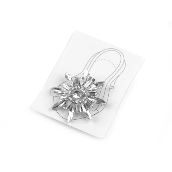 Cipőklipsz csiszolt kövekkel / cipődísz - 1 crystal (3 db-os csomagolás) Cipőklipsz csiszolt kövekkel / cipődísz - 1 crystal (3 db-os csomagolás)