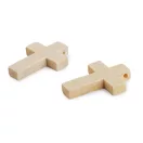 Kereszt medál fából készült 22x33 mm - természeti (100 db-os csomagolás) Kereszt medál fából készült 22x33 mm - természeti (100 db-os csomagolás)