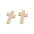 Kereszt medál fából készült 22x33 mm - természeti (100 db-os csomagolás) Kereszt medál fából készült 22x33 mm - természeti (100 db-os csomagolás)