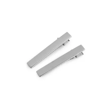   Hajcsat / francia csat alap / barette - 1 55 mm platina (10 db-os csomagolás)