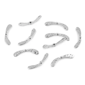   Köztes dísz szárnyak 35x8 mm - platina (10 db-os csomagolás)