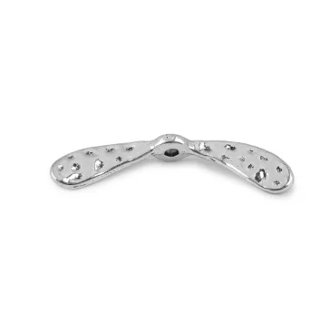   Köztes dísz szárnyak 35x8 mm - platina (10 db-os csomagolás)