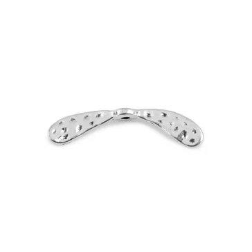   Köztes dísz szárnyak 35x8 mm - platina (50 db-os csomagolás)