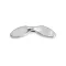 Köztes dísz szárnyak 29x8 mm - platina (10 db-os csomagolás)