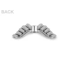 Angyalszárny köztes dísz 24x8 mm - platina (10 db-os csomagolás) Angyalszárny köztes dísz 24x8 mm - platina (10 db-os csomagolás)