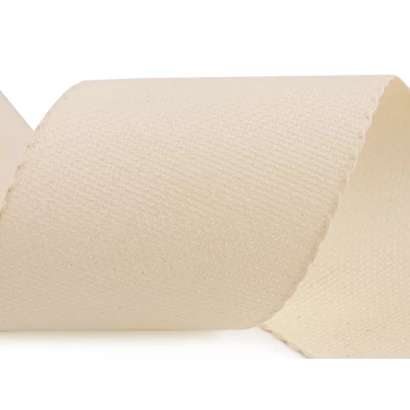 Hímezhető kongré szalag 100mm fogazott - 4 natural Hímezhető kongré szalag 100mm fogazott - 4 natural
