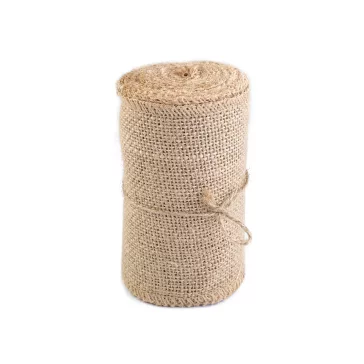   Juta szalag szélessége 13 cm - természetes bézs (90 m-os csomagolás)