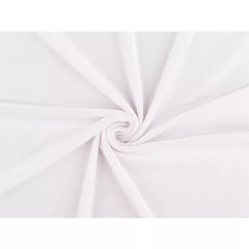 Elasztikus plüssbársony anyag - 20 Off White