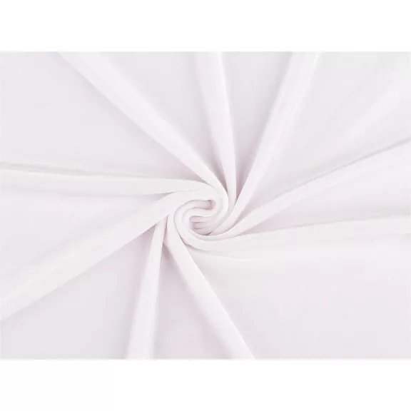 Elasztikus plüssbársony anyag - 20 Off White Elasztikus plüssbársony anyag - 20 Off White