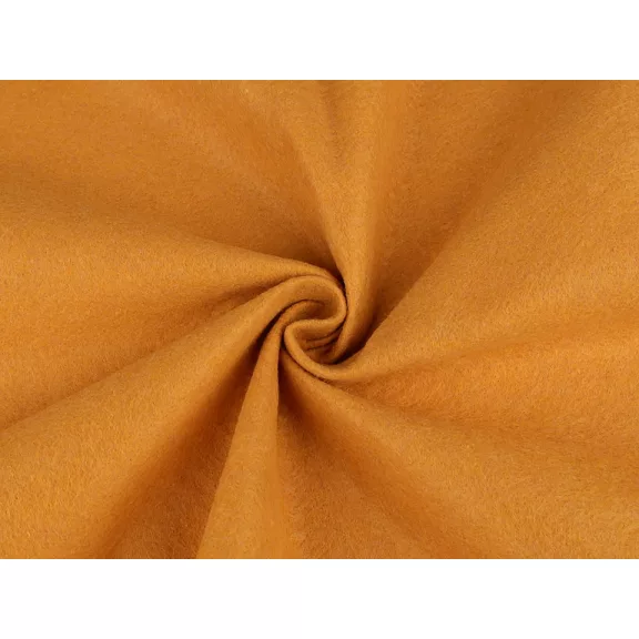 Filc / puha filc méteráru, vastagság 1,4 mm – mustárszínű Filc / puha filc méteráru, vastagság 1,4 mm – mustárszínű
