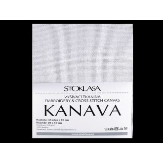 Kanava hímzővászon 20x30 cm 46 szemes