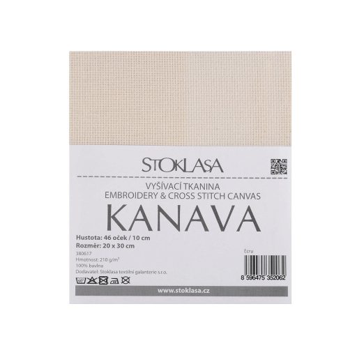 Kanava hímzővászon 20x30 cm 46 szemes