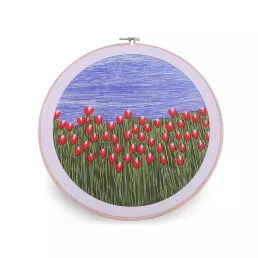 Hímző készlet előnyomtatott mintával