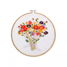 Virágos hímző szett