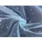 Tulle with stars and hologram – light blue