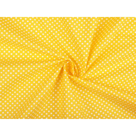 Cotton Fabric / Canvas Polka Dot – yellow Cotton Fabric / Canvas Polka Dot – yellow