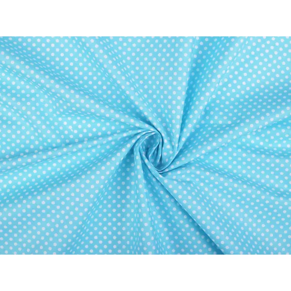 Cotton Fabric / Canvas Polka Dot – light turquoise Cotton Fabric / Canvas Polka Dot – light turquoise