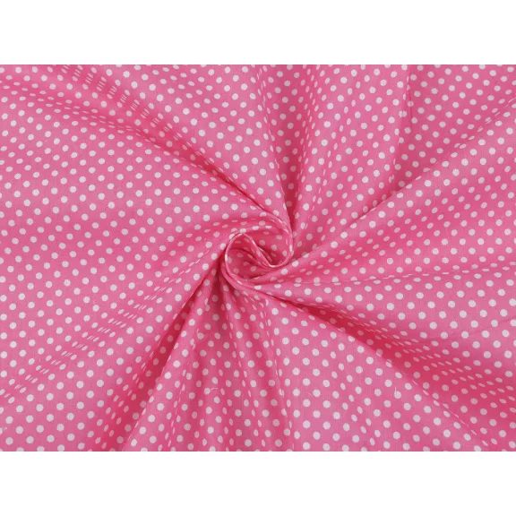Pöttyös pamutvászon – pink Pöttyös pamutvászon – pink