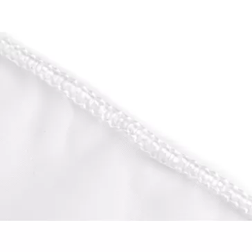   Függöny / sima voál ólommal 276 cm  zsorzsett - 3 fehér ólomzsinór