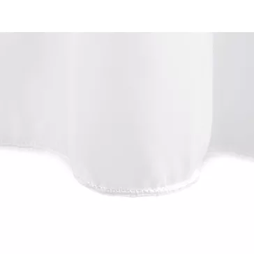   Függöny / sima voál ólommal 276 cm  zsorzsett - 3 fehér ólomzsinór