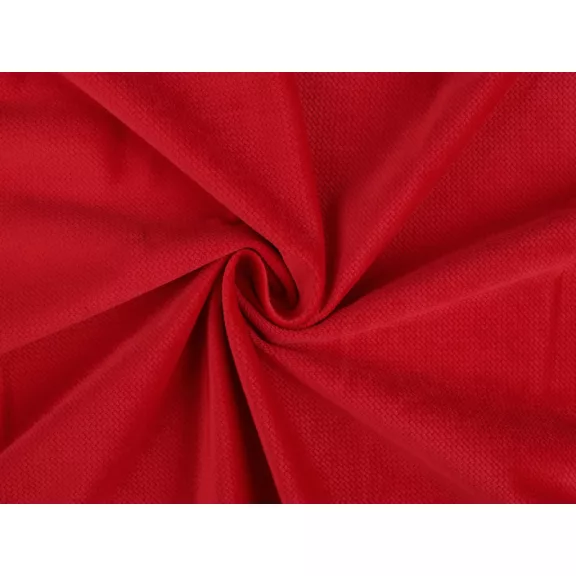 Velvet / bársony strukturált egyszínű – piros Velvet / bársony strukturált egyszínű – piros
