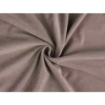 Velvet / bársony strukturált egyszínű – bézs