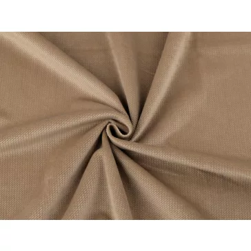 Velvet / bársony strukturált egyszínű – cappuccino