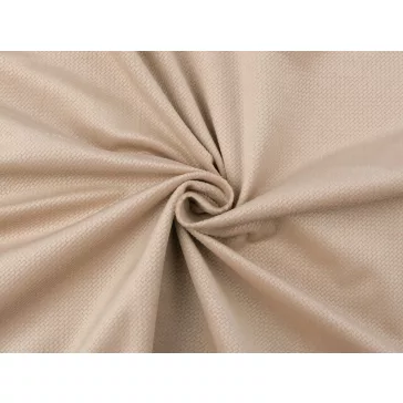 Velvet / bársony strukturált egyszínű – világos bézs