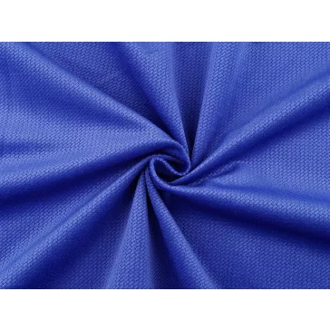 Velvet / bársony strukturált egyszínű – királykék