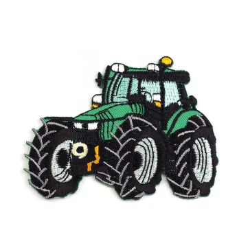   Felvasalható folt autó, vonat, kotrógép - 20 írzöld traktor (1 db-os csomagolás)