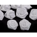 Szatén szalag rózsa Ø20 mm - 1 fehér (10 db-os csomagolás) Szatén szalag rózsa Ø20 mm - 1 fehér (10 db-os csomagolás)