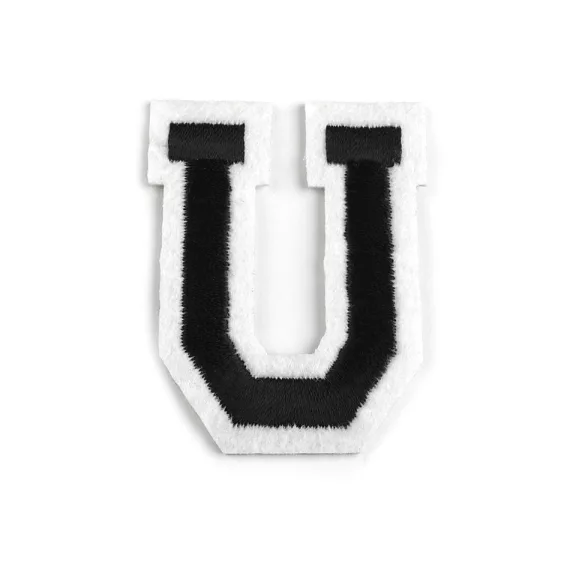 Felvasalható folt betűk - 21 "U" fekete (10 db-os csomagolás) Felvasalható folt betűk - 21 "U" fekete (10 db-os csomagolás)