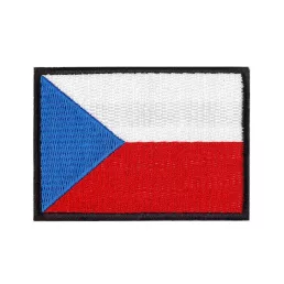 Zászló - cseh zászló - ruhára vasalható textil matrica