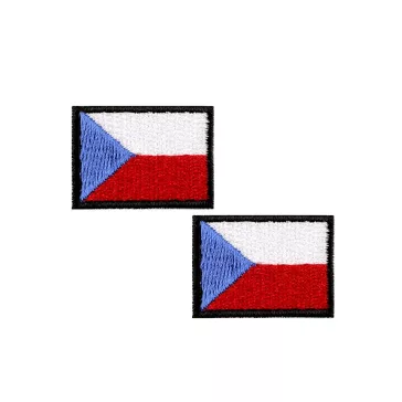   Felvasalható folt- Cseh zászló - lásd a képen (25 db-os csomagolás)