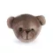 Anyag aplikáció medve Ø4,5 cm - 3 sötét bézs (10 db-os csomagolás)