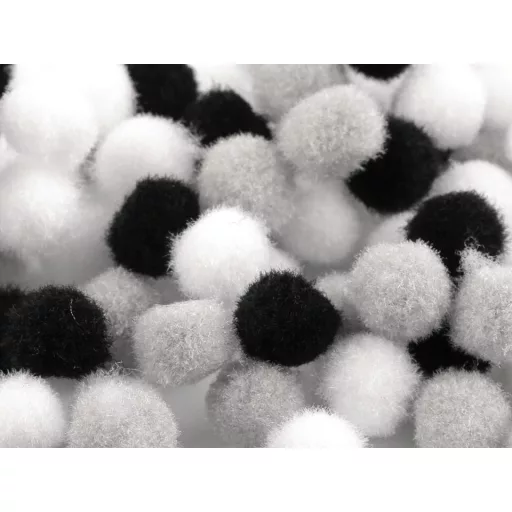 Színes pom pom golyók Ø8 és 10 mm