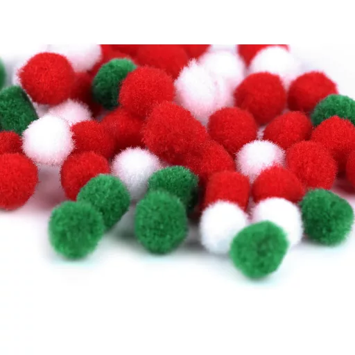 Színes pom pom golyók Ø8 és 10 mm